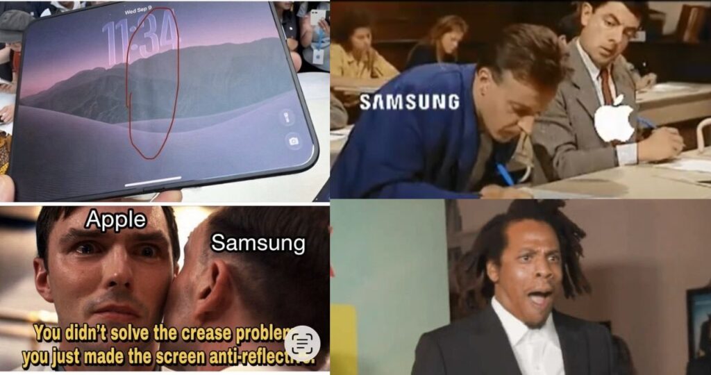 iphone 18 - ilustrasi berita Ketegangan Samsung dan Apple Memuncak saat iPhone 18 Jadi Bahan Meme Viral